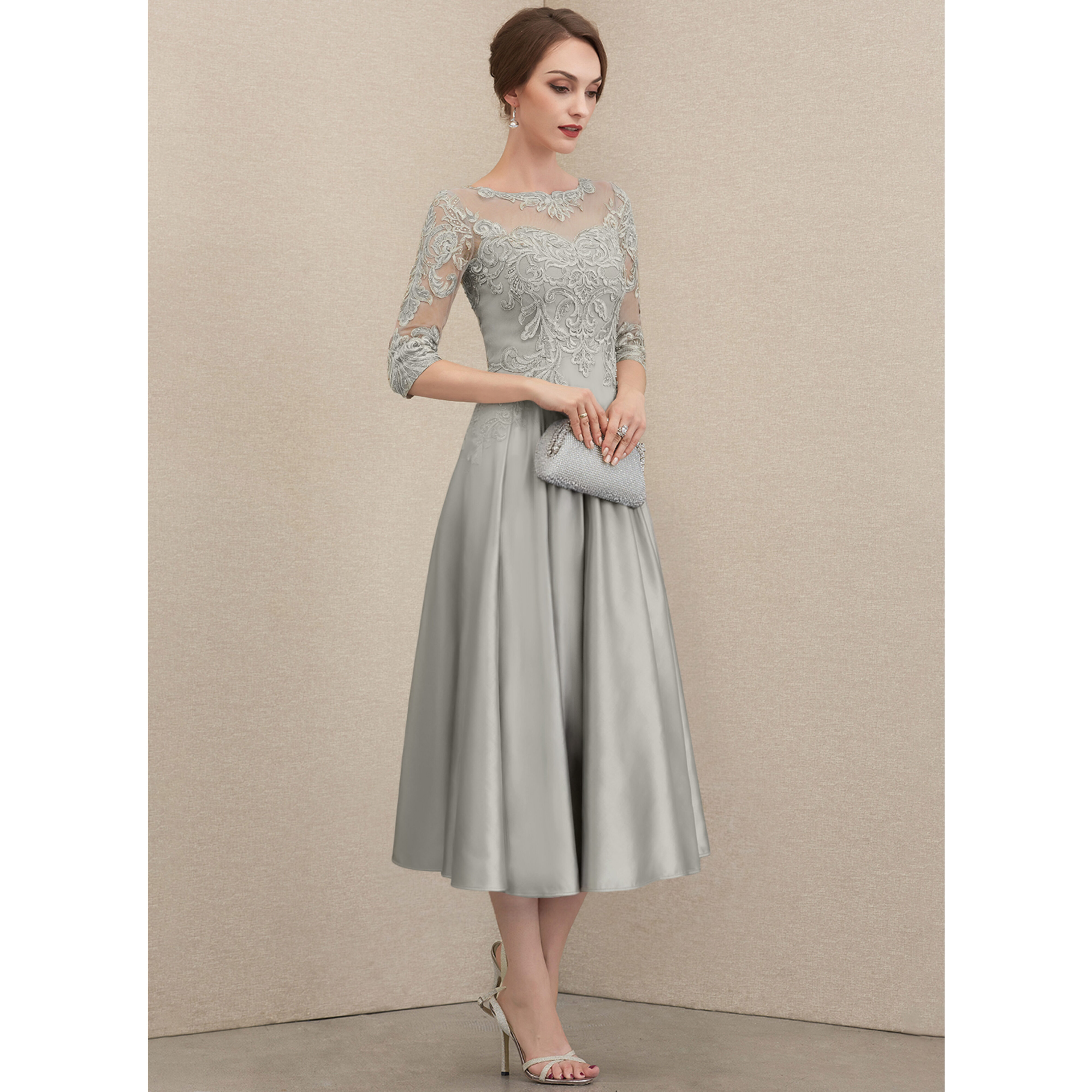 Leanna A-line Sequins Lace Mother of the Bride Dress | JJ's House