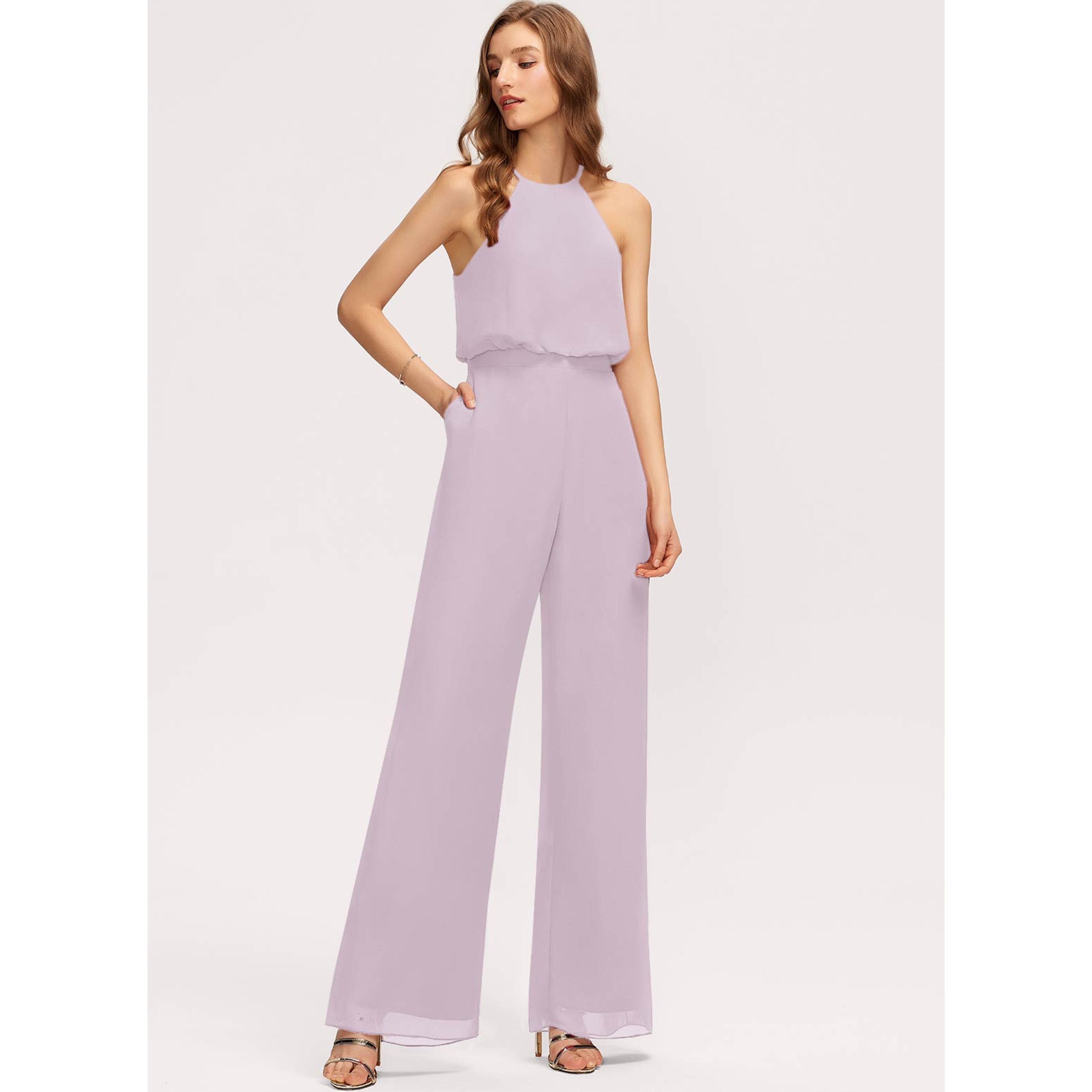 Sidonia Chiffon Bridesmaid Jumpsuit | JJ's House