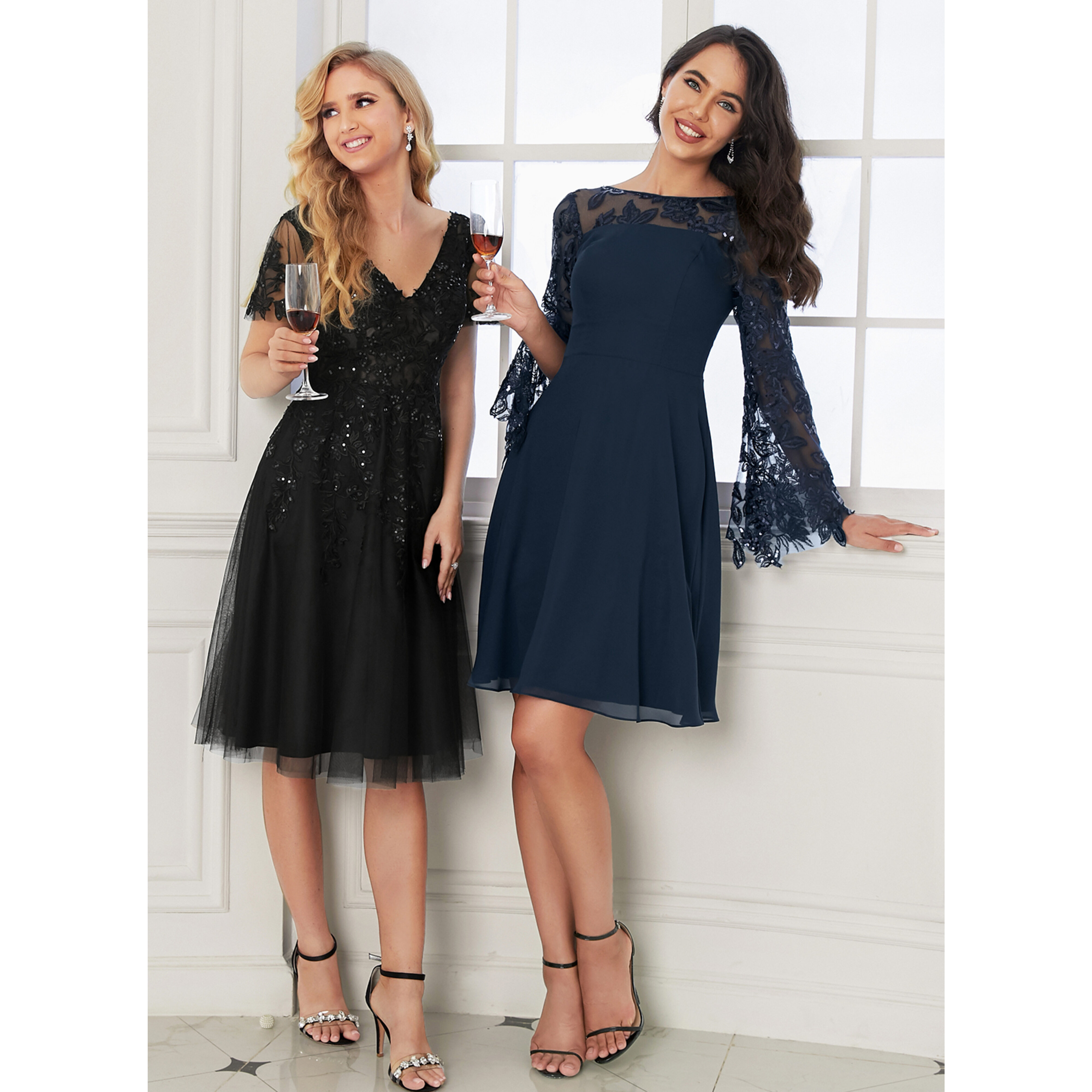 Aphaea Lace Midi Cocktail Dress | JJ's House