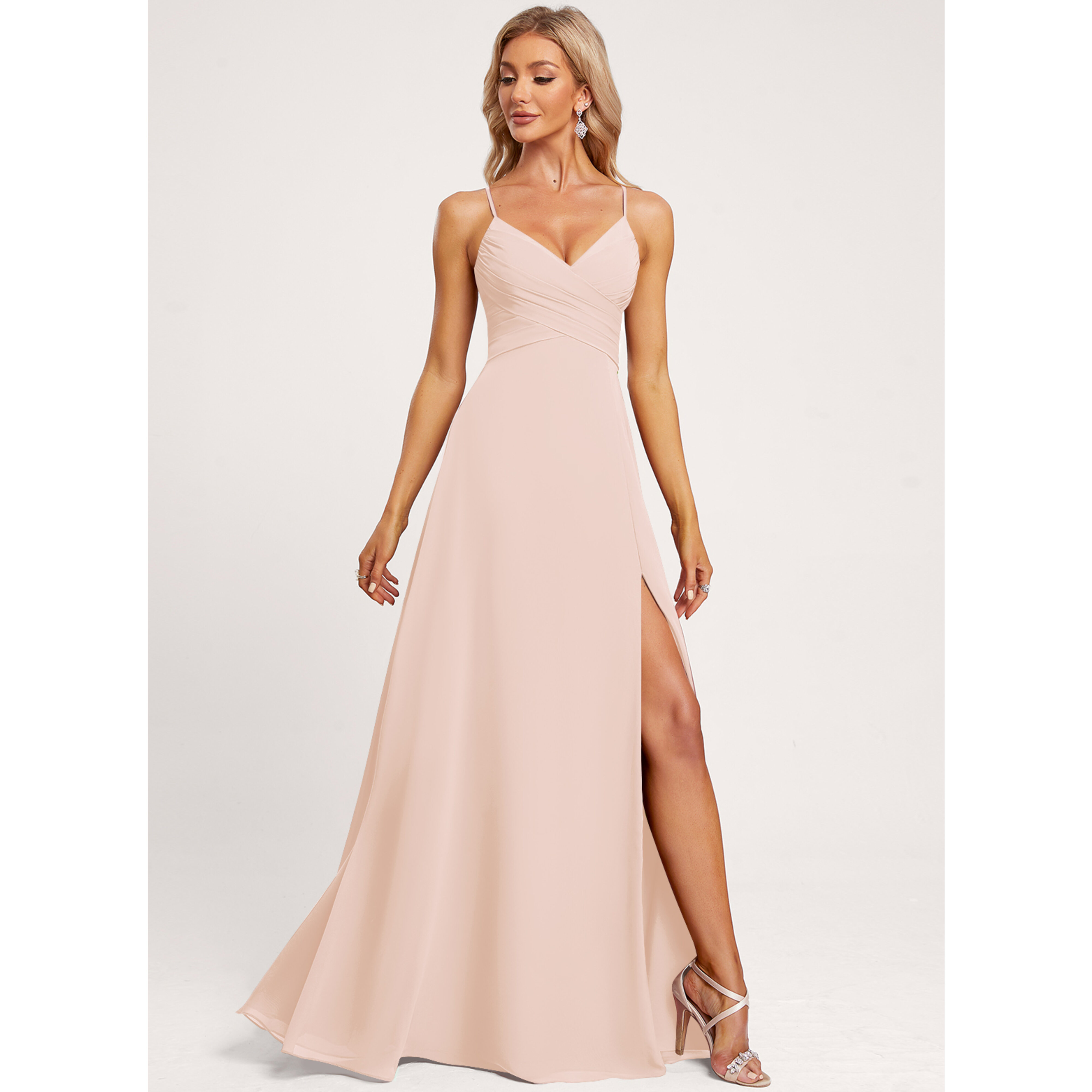pistachio green bridesmaid dresses Off-the-Shoulder Chiffon A-Line Dress in Pale Dress Length:Floor Length Eid Striped Invitation Blue Maxi The design is anchored