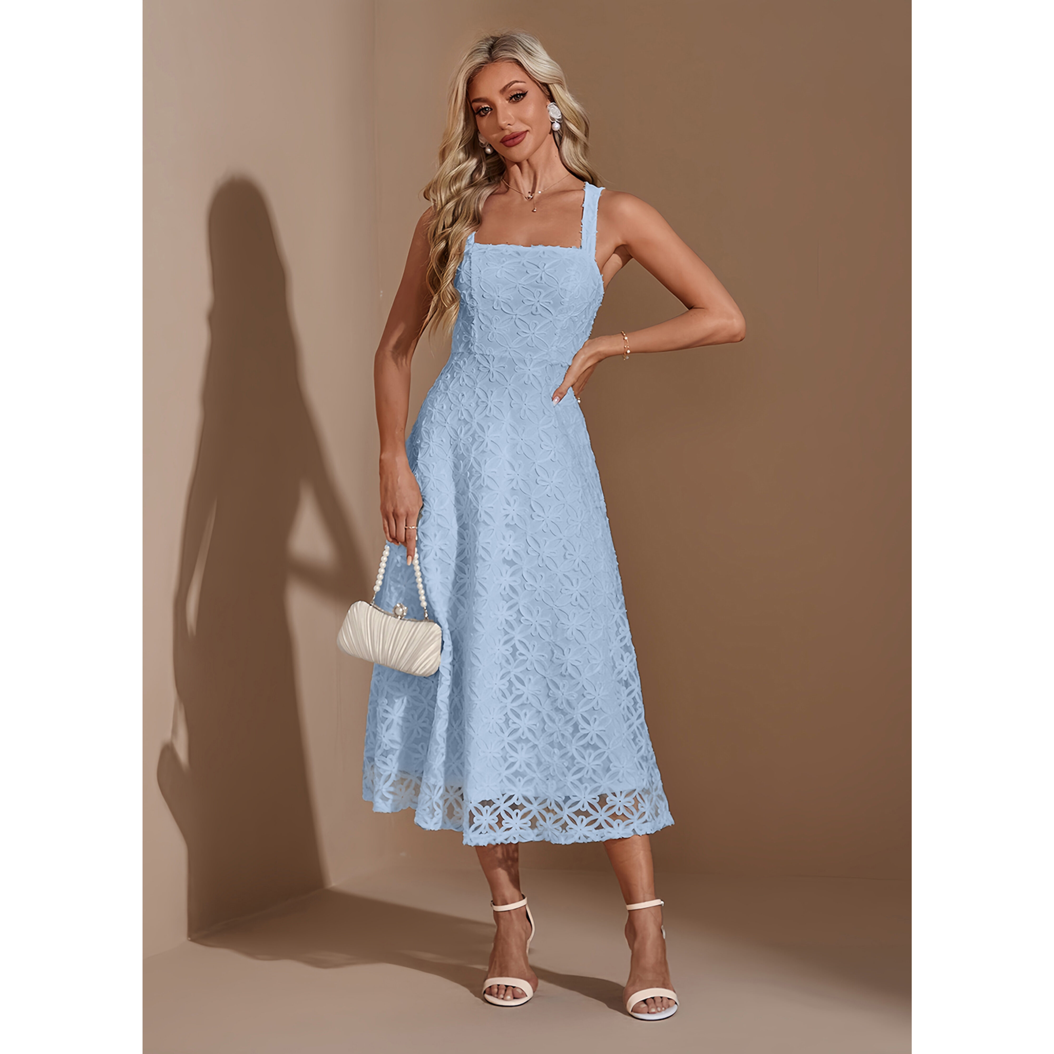 Gara Jacquard Midi Dress | JJ's House