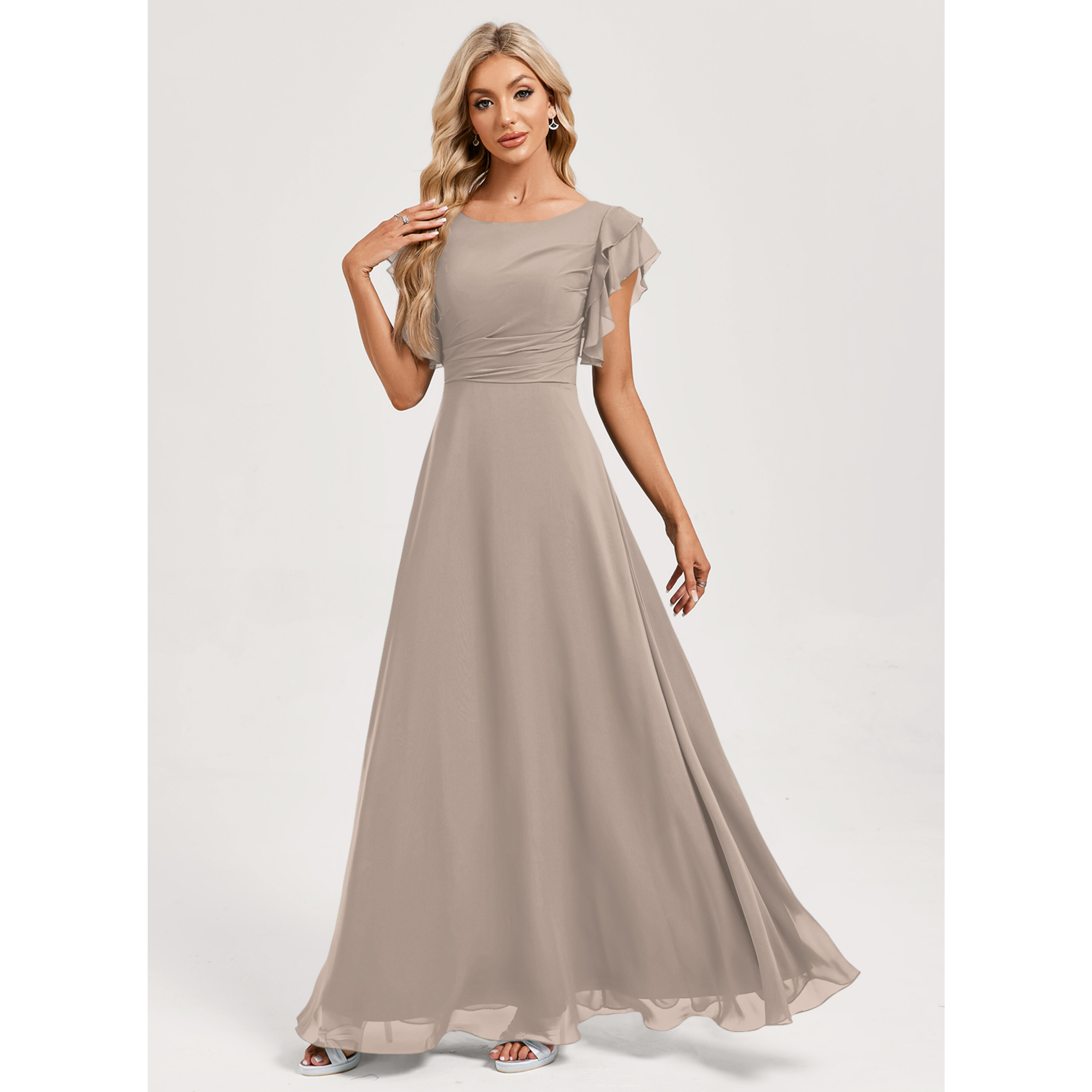 2 piece bridesmaid dresses Bridesmaids' Excellent Quality Superior Fabric Long Satin Two Piece Wedding
