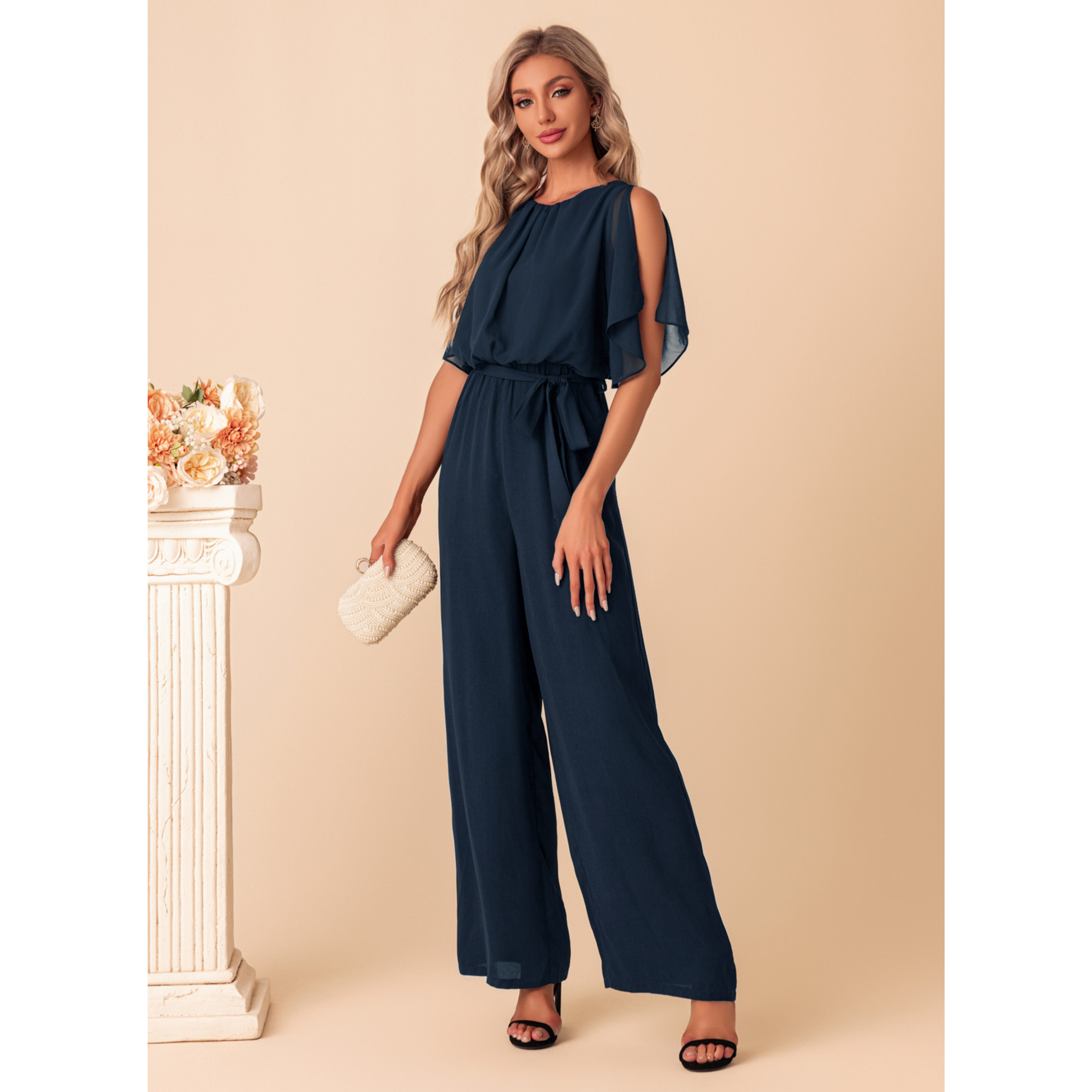 Zephira Chiffon Maxi Jumpsuit | JJ's House