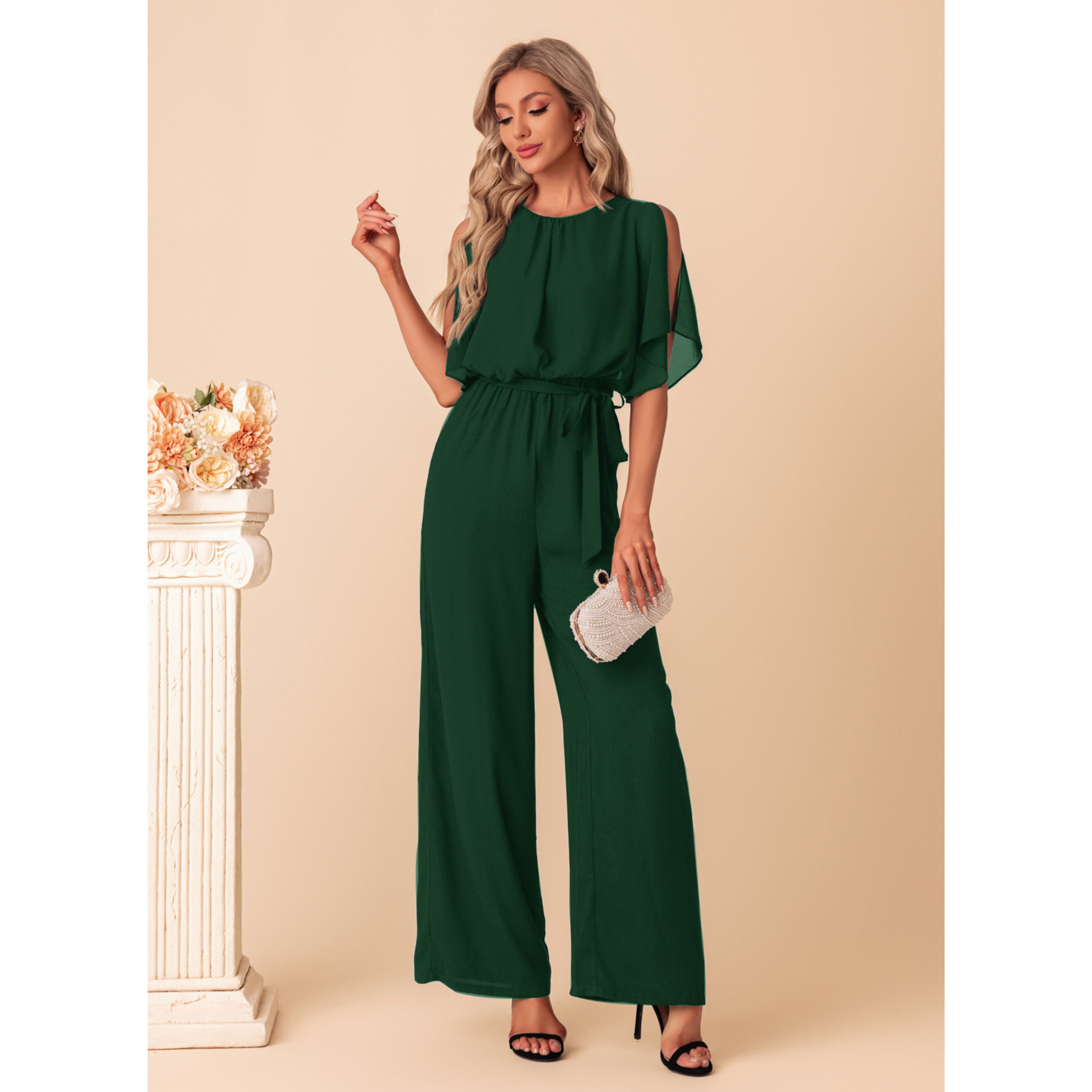 Zephira Chiffon Maxi Jumpsuit | JJ's House