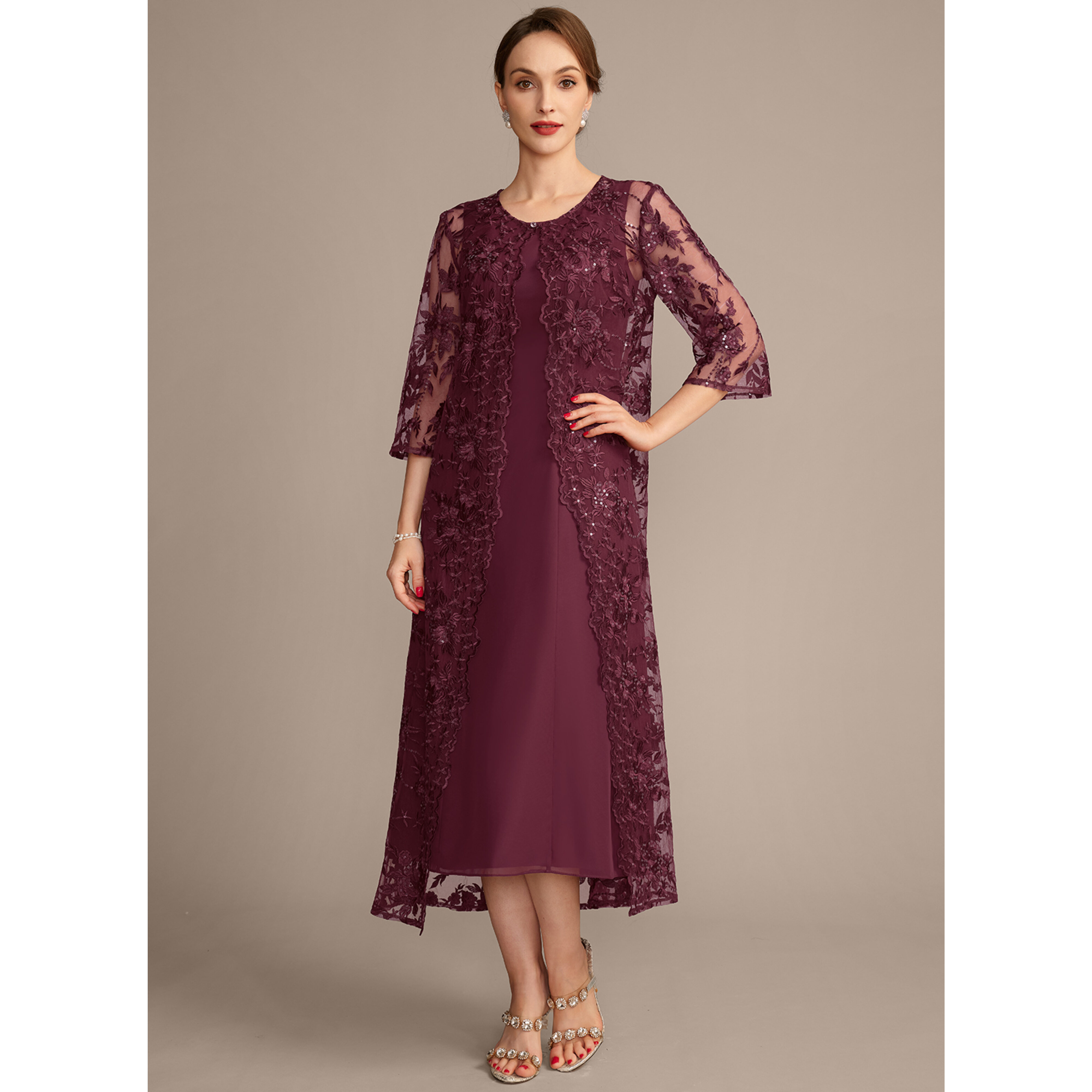Elyanni A-line Lace Mother of the Bride Dress | JJ's House