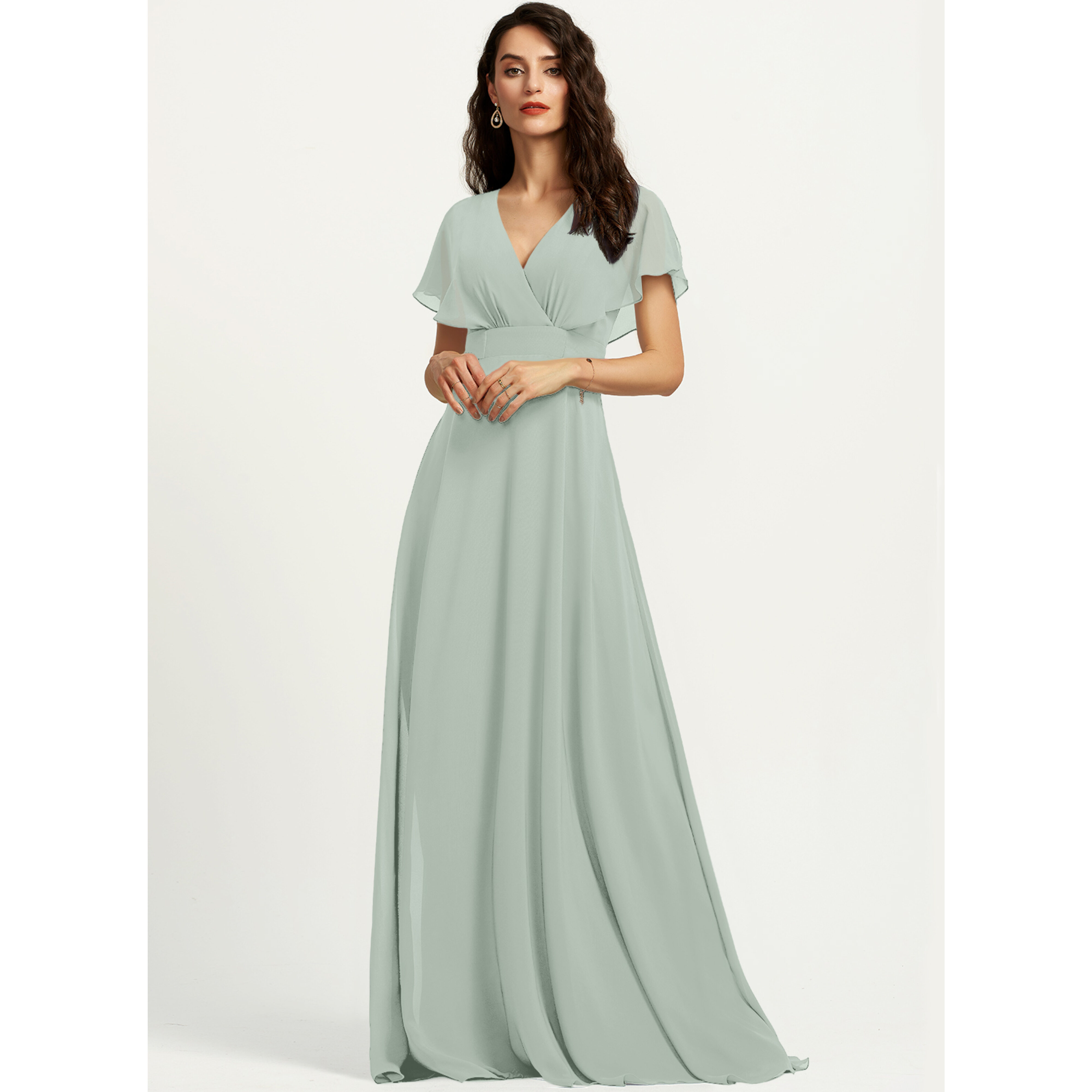 wedding dress for bridesmaid Silver A-line Bridesmaid Dresses,Gorgeous Mother Of The Bride Dress,BD00363, US26W / Red