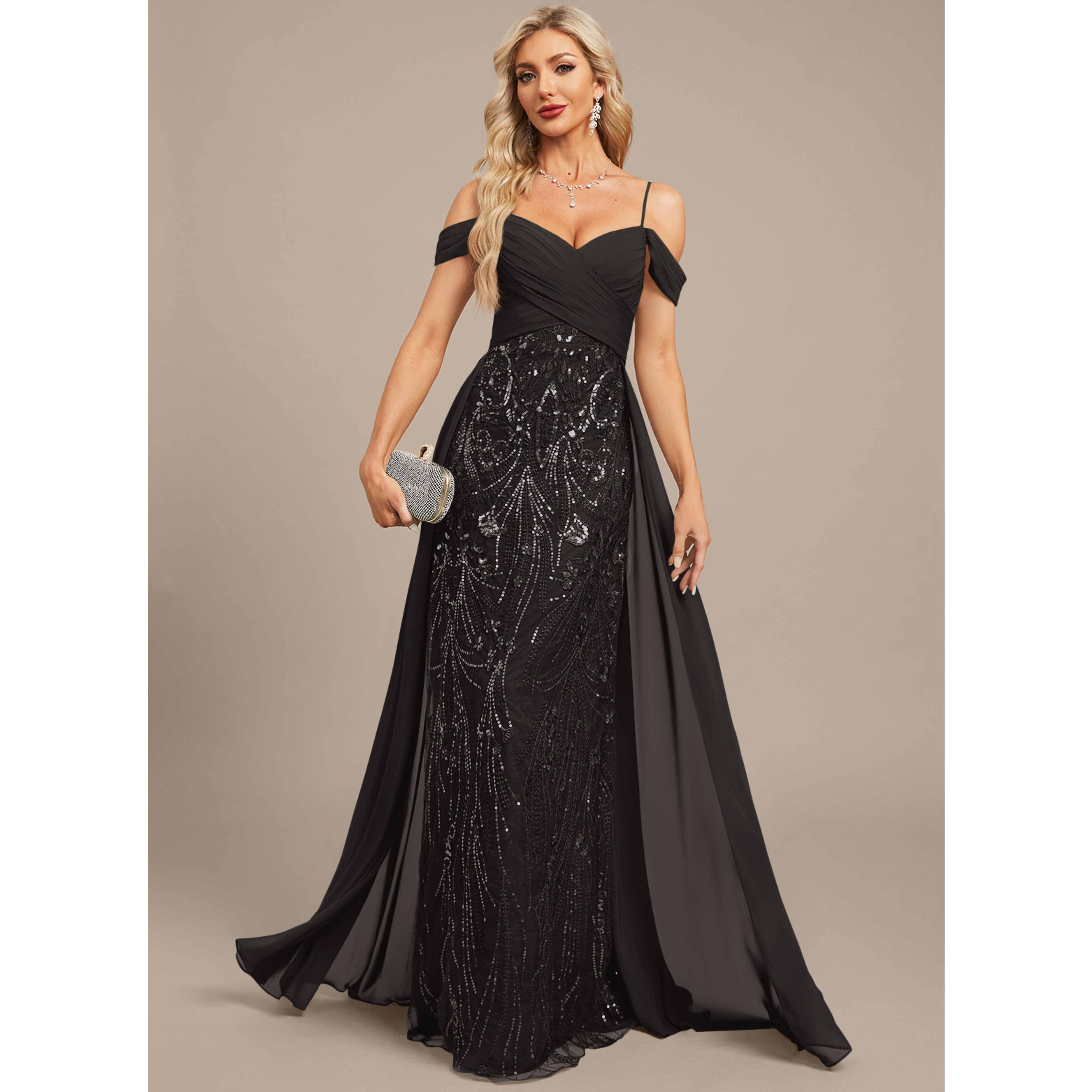 Josefina Sheath/Column Pleated Lace Mother of the Bride Dress