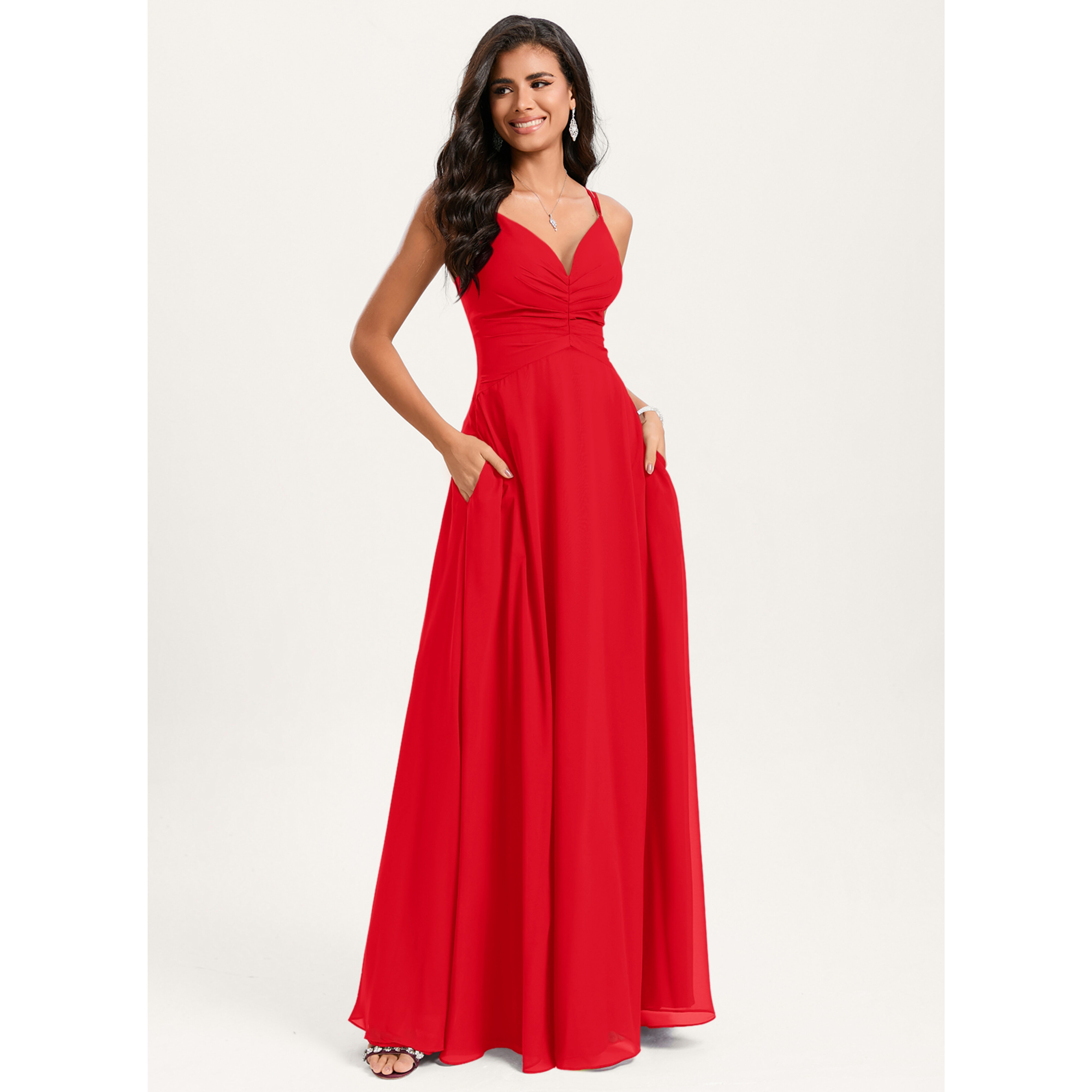 Metis A-line Chiffon Bridesmaid Dress | JJ's House
