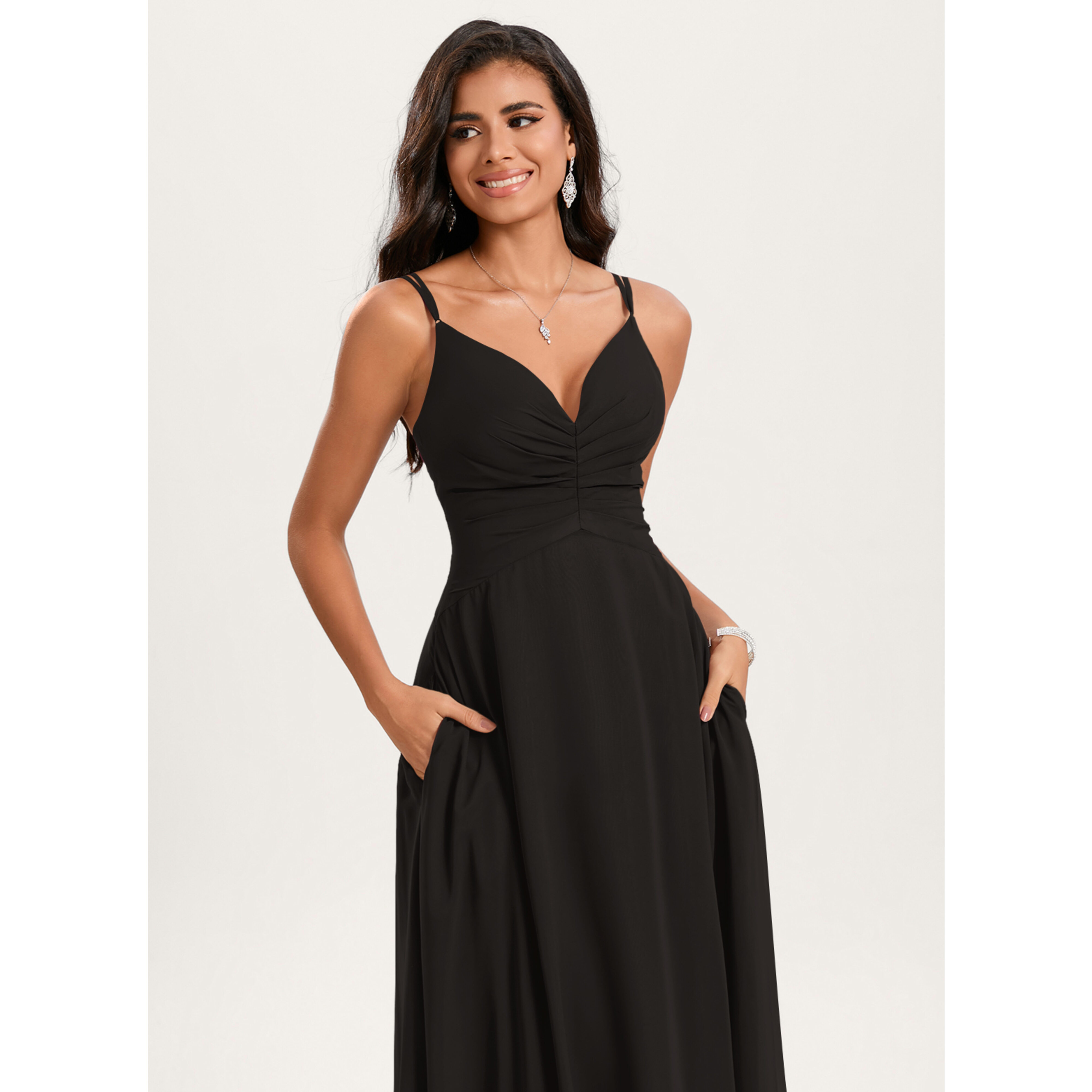 Metis A-line Chiffon Bridesmaid Dress | JJ's House