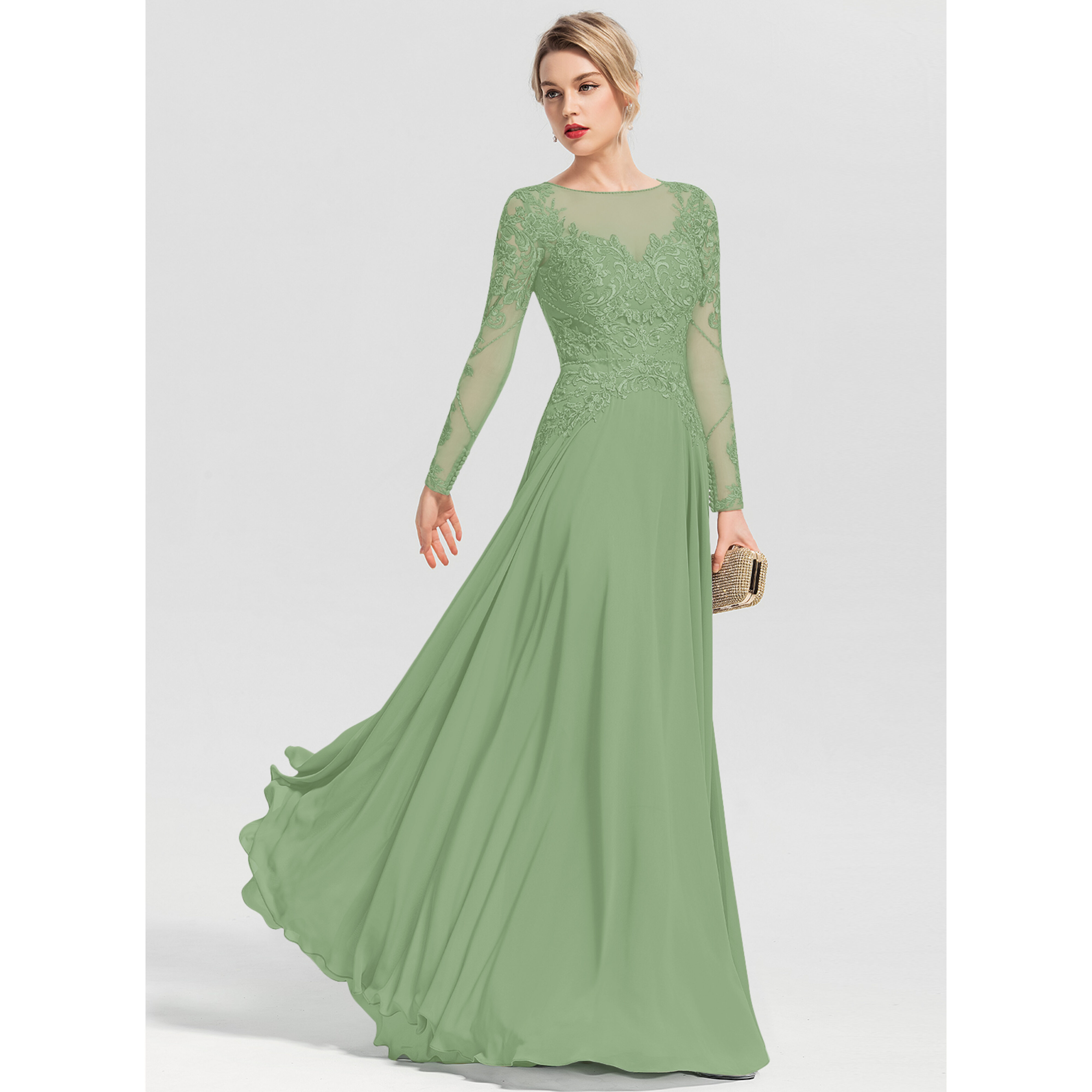 Lora Chiffon Maxi Evening Dress | JJ's House