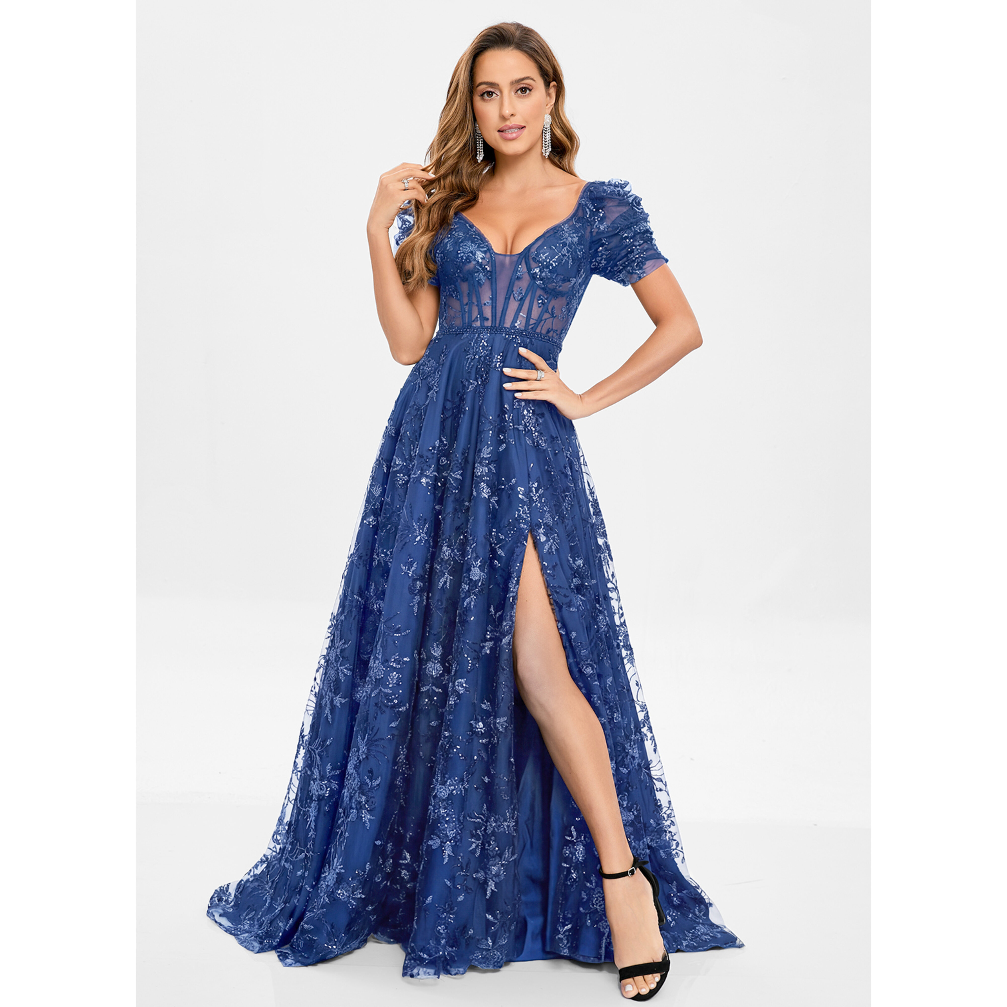 jj design dresses JJ's House Sweetheart Spaghetti Straps A-line Chiffon Jacquard Floral Burnout Maxi Dress 2026
