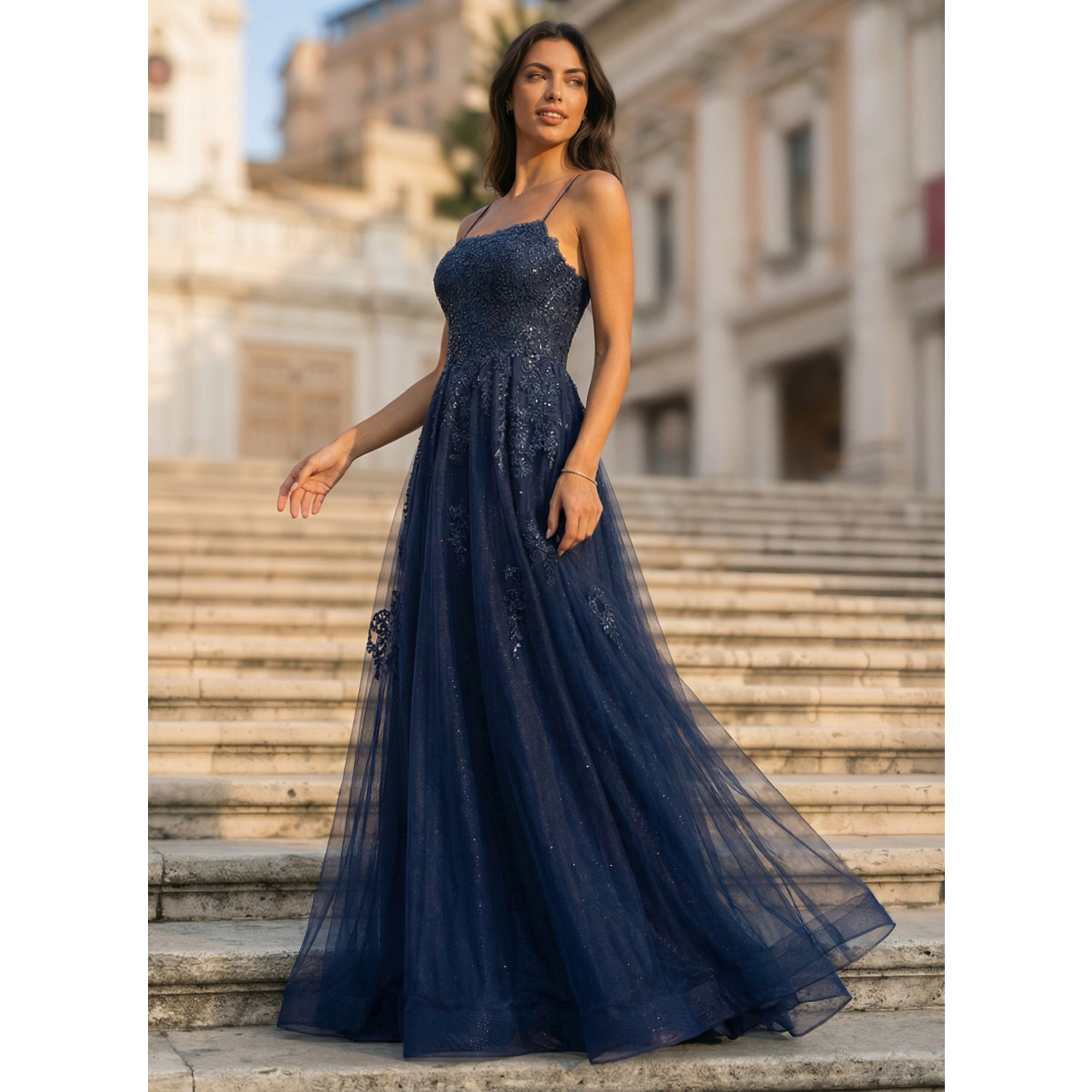 Rezarta Square Tulle Prom Dress | JJ's House