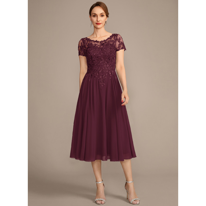 Rosaria A-line Sequins Lace Mother of the Bride Dress | JJ's House